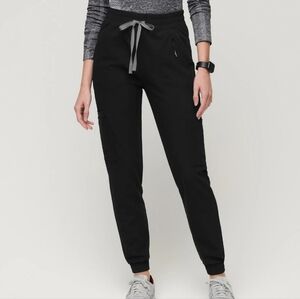 Figs Women's Black 21-Pocket Slim Jogger Pants, XXS Petite